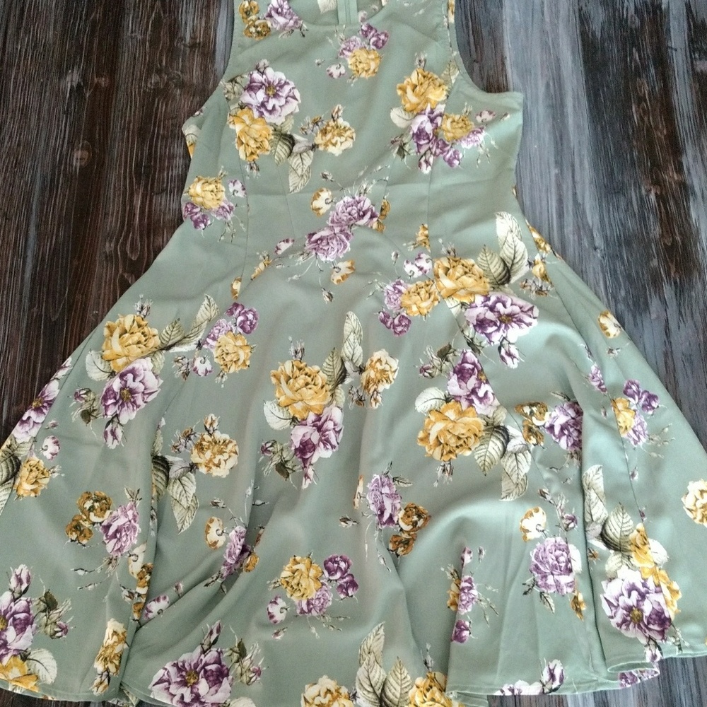 Pink Owl Floral Dress