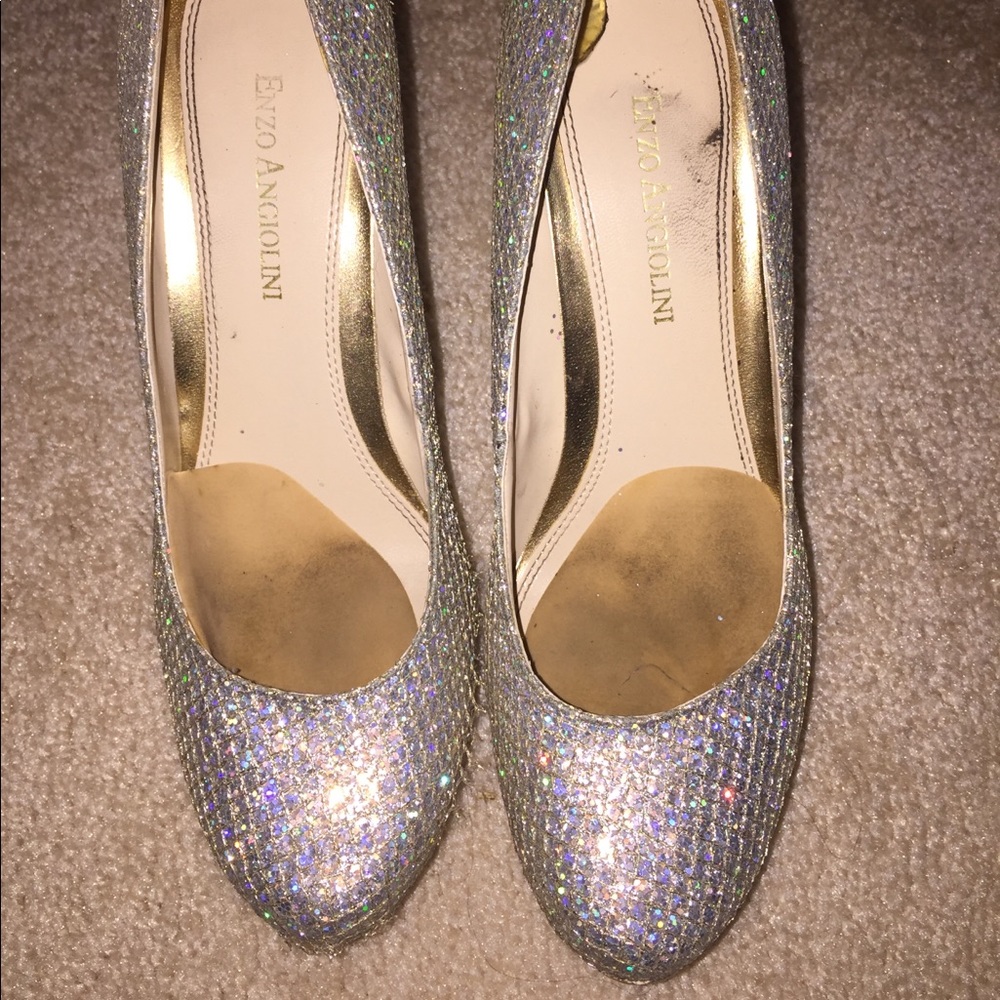 Enzo Anglioni sparkly platform heels!