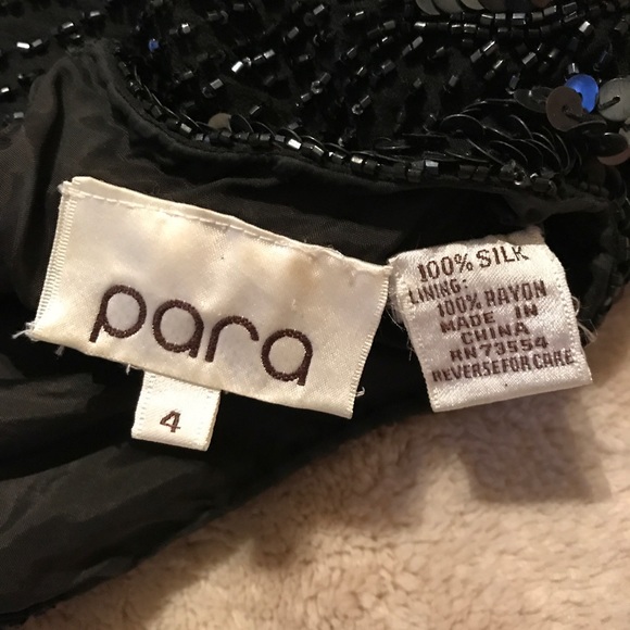 Beaded silk gown - Picture 7 of 8