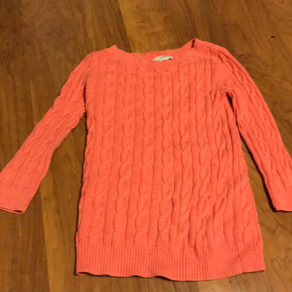 Ann Taylor Loft coral sweater