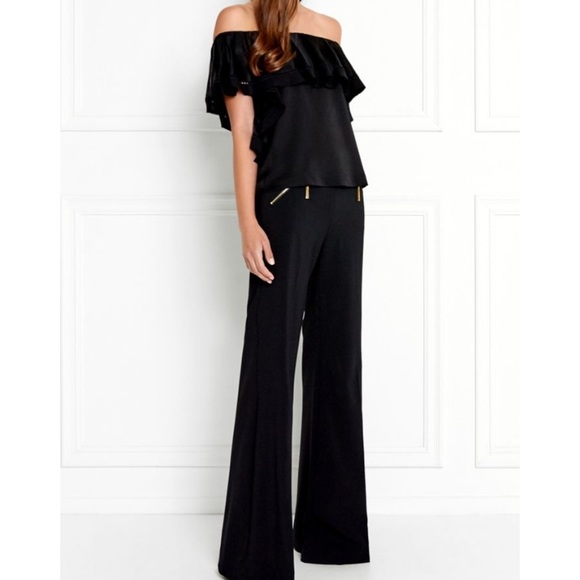 3 for $25 SALE Rachel Zoe Velvet Off Shoulder Top - Picture 2 of 8