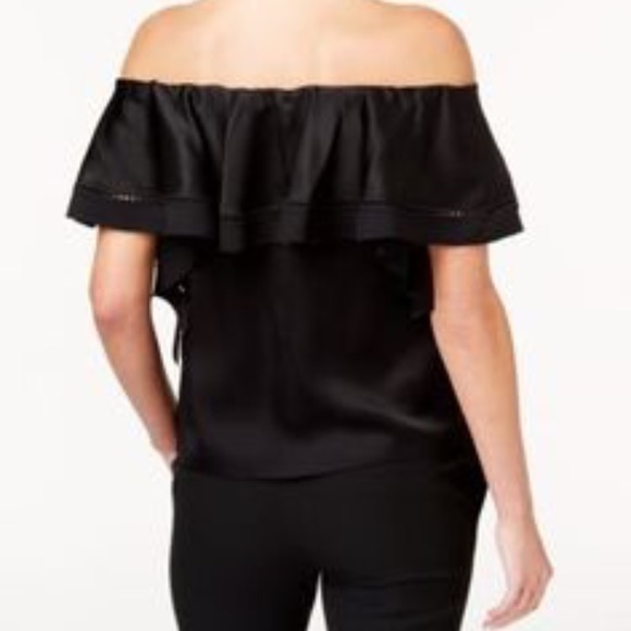 3 for $25 SALE Rachel Zoe Velvet Off Shoulder Top - Picture 5 of 8