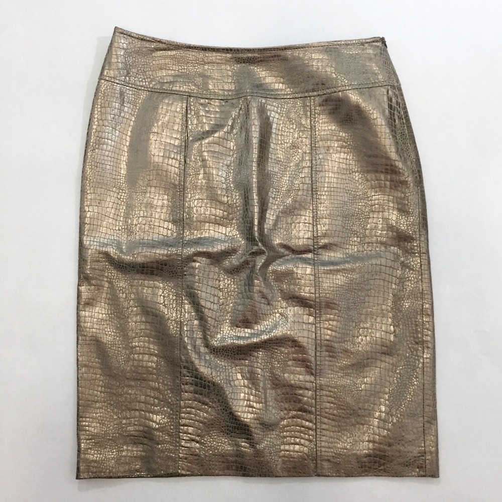 Newport News Leather Pencil Skirt