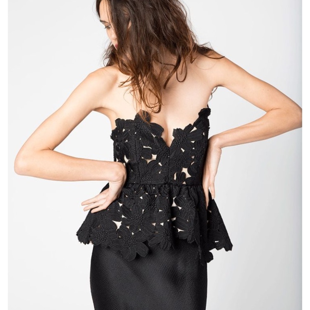Stone Cold Fox Peplum tube top