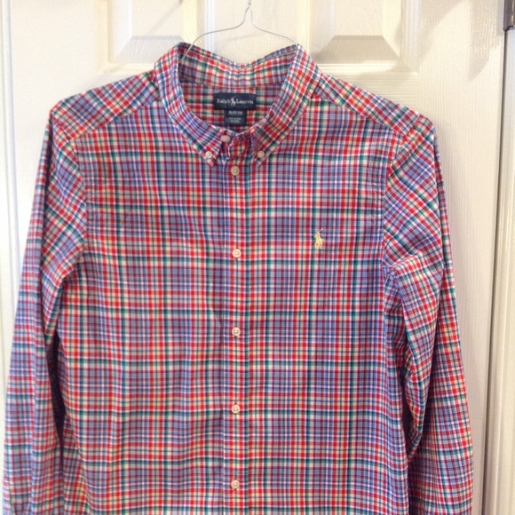 Boys XL polo by Ralph Lauren button down shirt - Picture 2 of 2