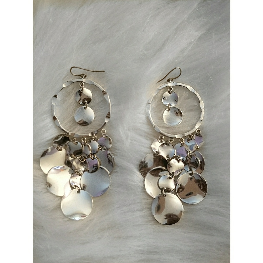 🆕 Charlotte Russe Silver Chandelier Earrings