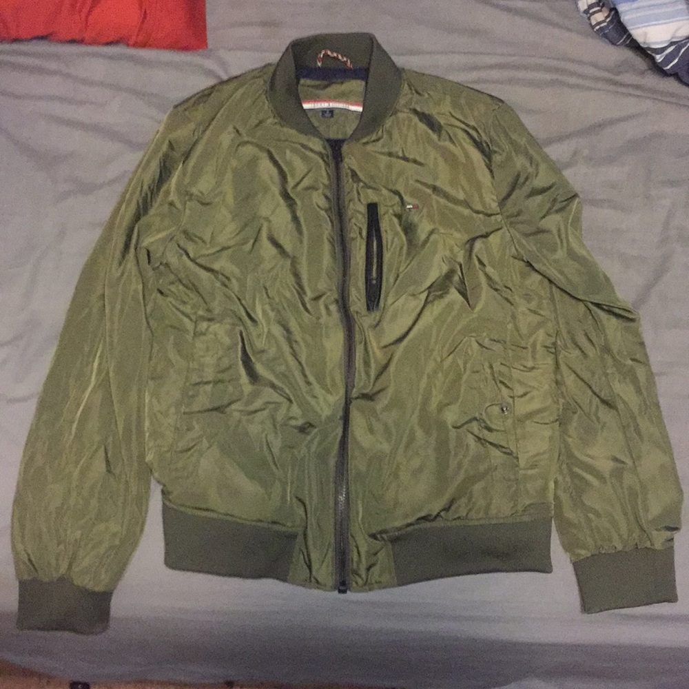 Tommy Hilfiger Green Bomber Jacket