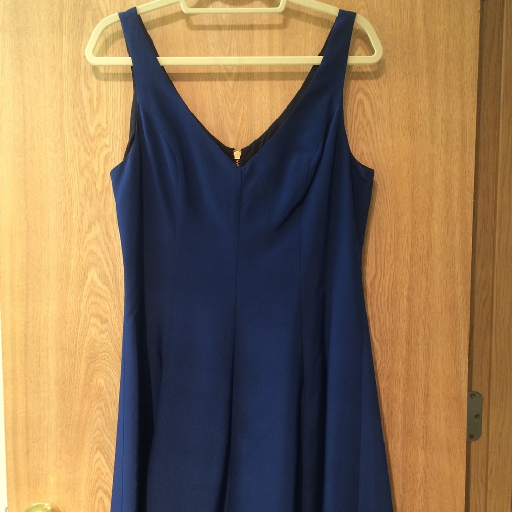 NWT navy silk Amanda Uprichard dress size large