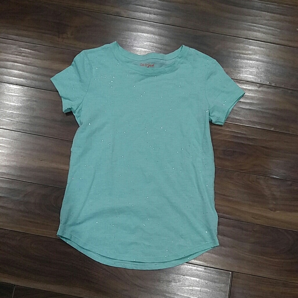 Turquoise sparkled tunic tee NWOT