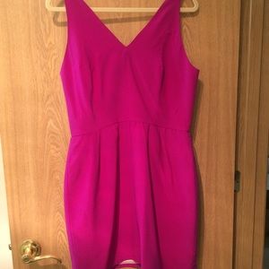 Fuchsia Amanda Uprichard silk dress NWT size lrg