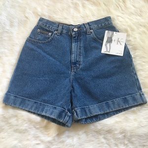 Vintage Style Calvin Klein High Waisted Shorts