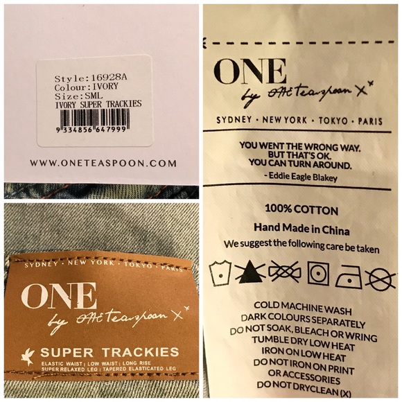 One Teaspoon Super Trackies Relaxed Leg Jeans - Picture 8 of 8