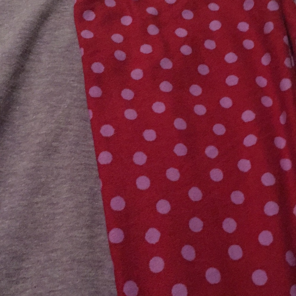NWOT polka dot LLR OS leggings