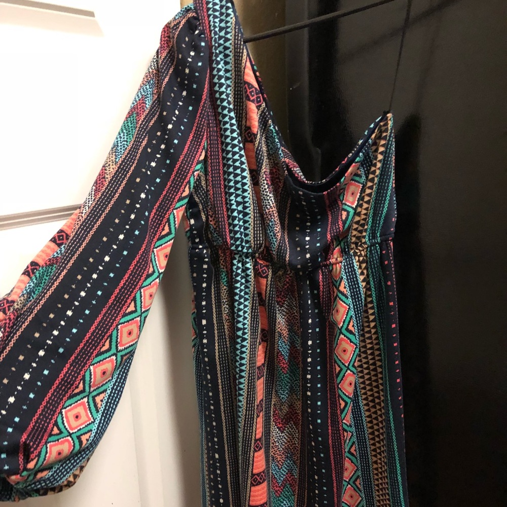 Navy Aztec Stripe Judith March dress