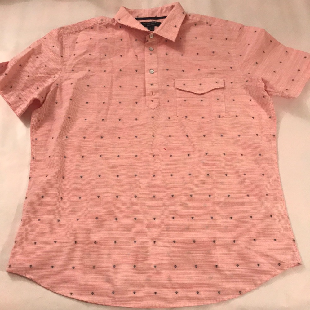 Banana republic pink short-sleeve shirt