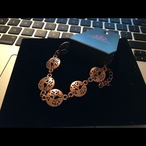 Copper Bracelet with bird pendants