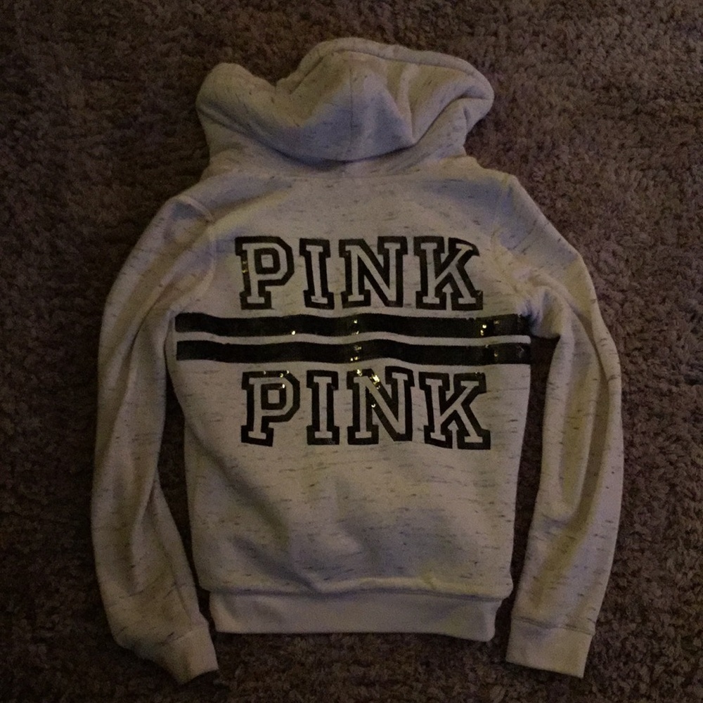 Furry hooded zip up