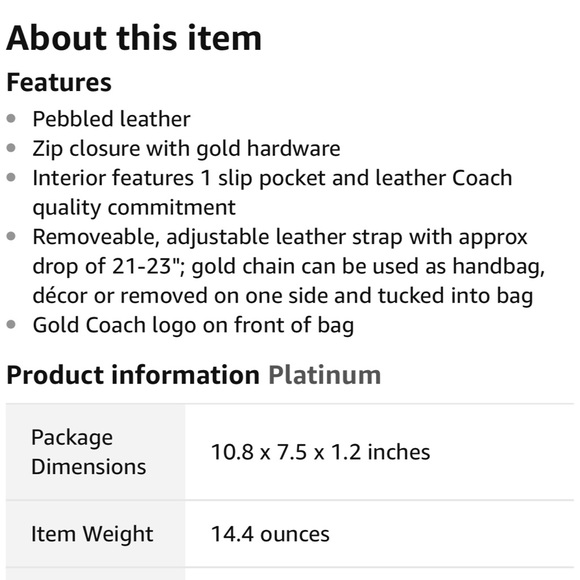 Coach Crossbody - Picture 3 of 7