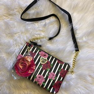 Betsey Johnson floral print purse