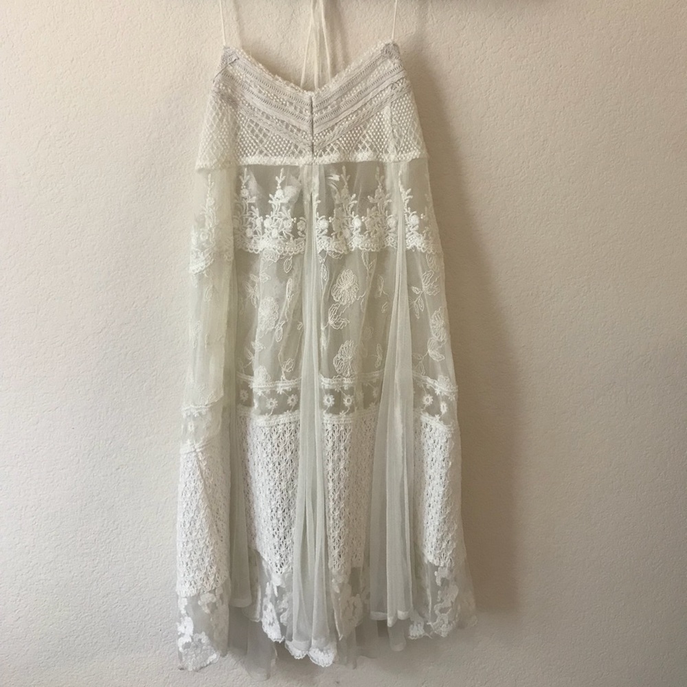 🚫SOLD White see through lace dress. Kimchi Blue