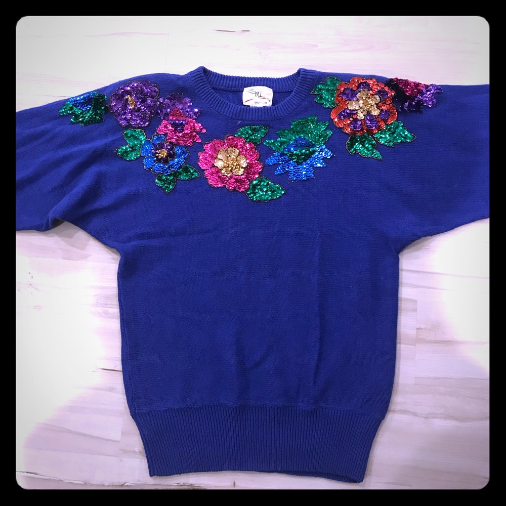 Vintage Sequined Sweater