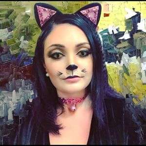 Custom Sexy Black Mini Dress Cat Costume