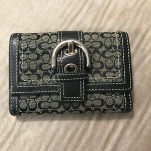 Black & Grey Coach Wallet