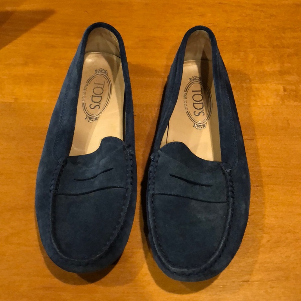 Tod’s Women’s loafers Blue Suede