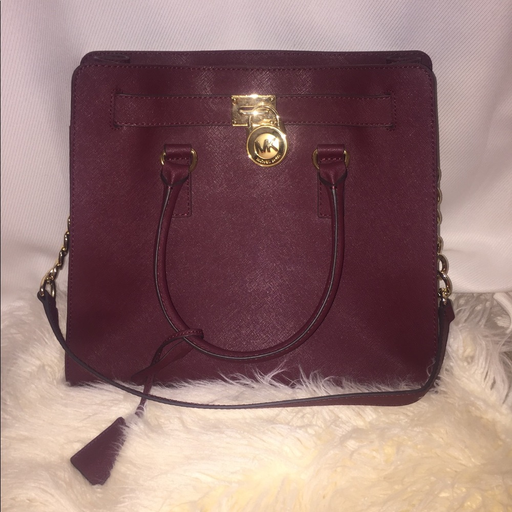 Burgundy Micheal Kors Purse