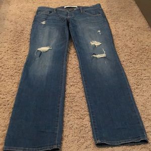 A&F distressed jeans