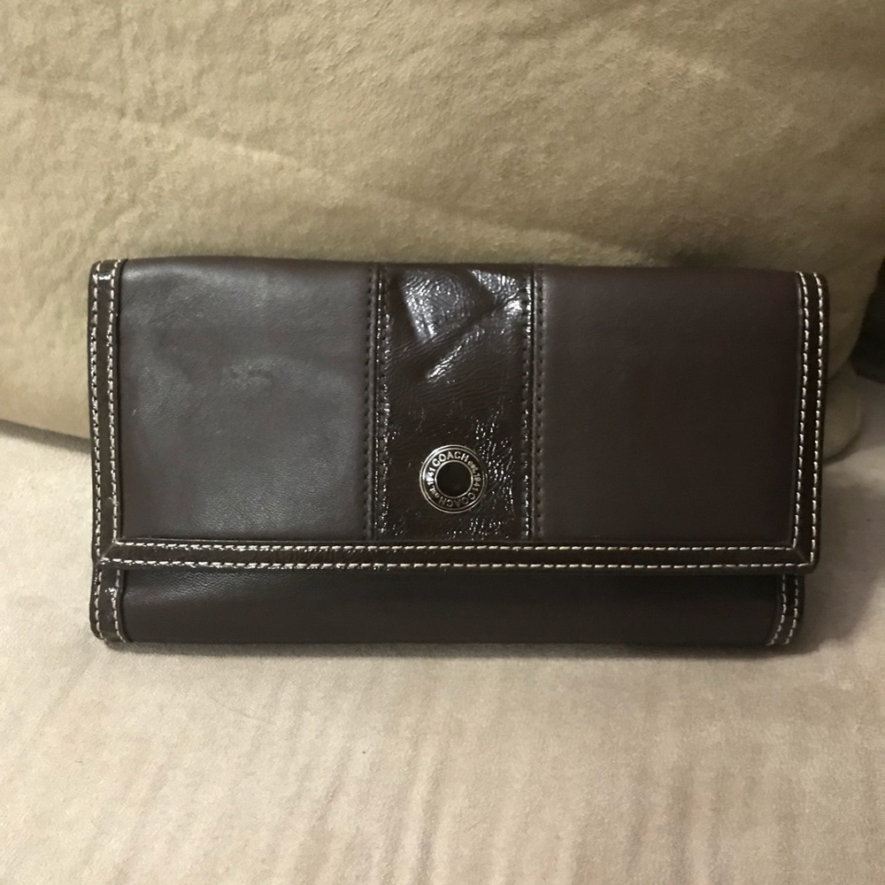 Brown Leather Coach Wallet