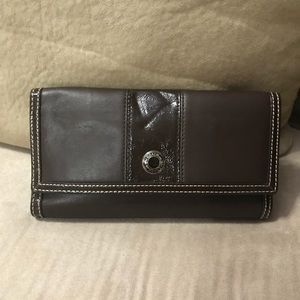 Brown Leather Coach Wallet