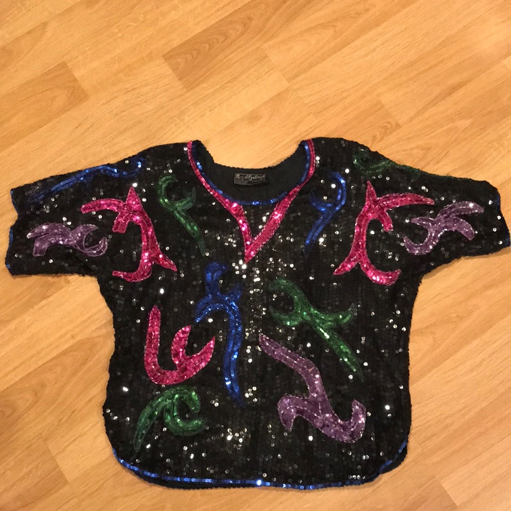 Vintage Sequin Top