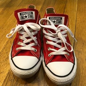 Authentic Red Converse Sneakers