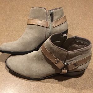 SAM EDELMAN TAUPE BOOTIES