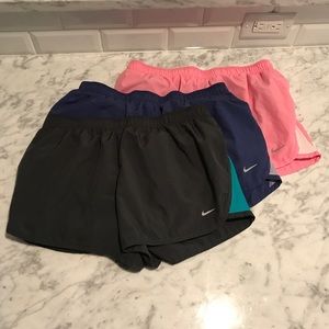 **final price Three dry fit Nike running shorts