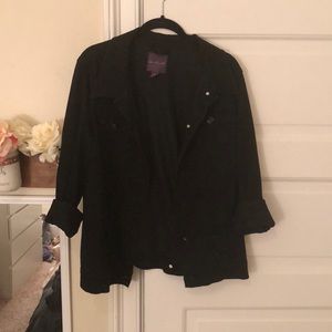 Black Oversized Denim Jacket