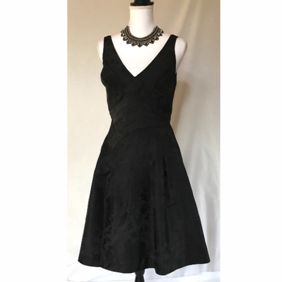 White House Black Market Dresses & Skirts - WHBM Black Jacquard Princess Style Party Dress 4 6