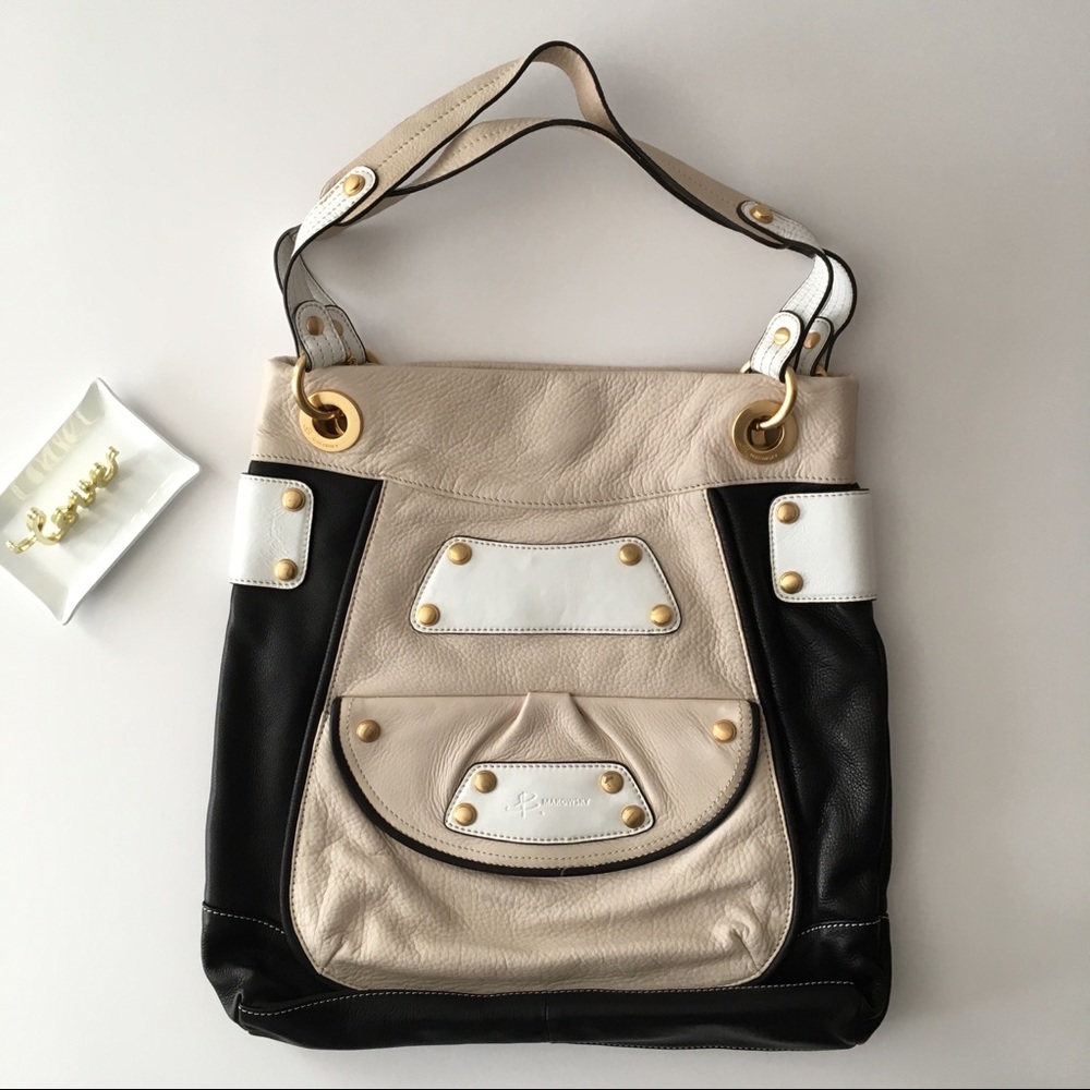 {B. Makowsky} ⚡️Leather Tote Shoulder Handbag