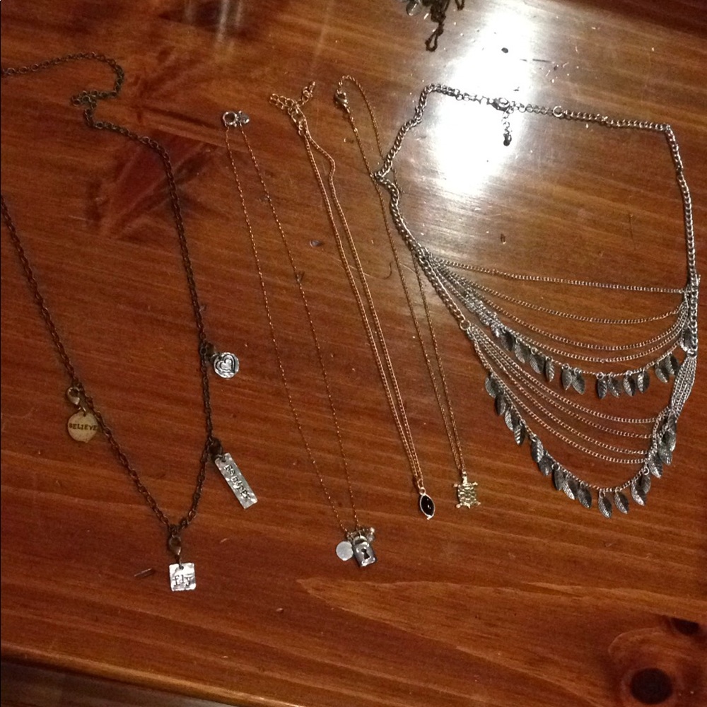 5 necklaces