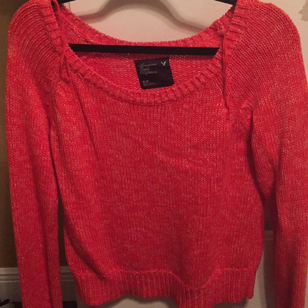 Abercrombie orange sweater