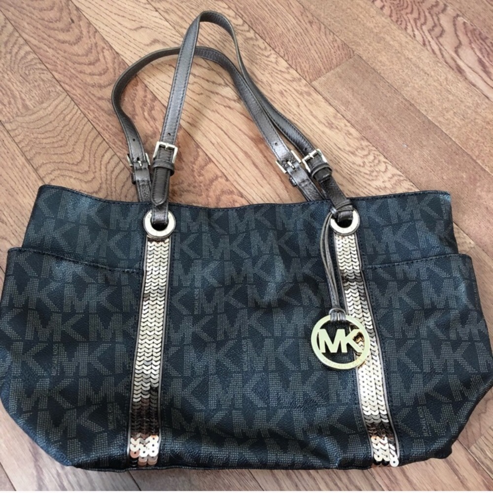 MK Gold Sequin limited edition tote