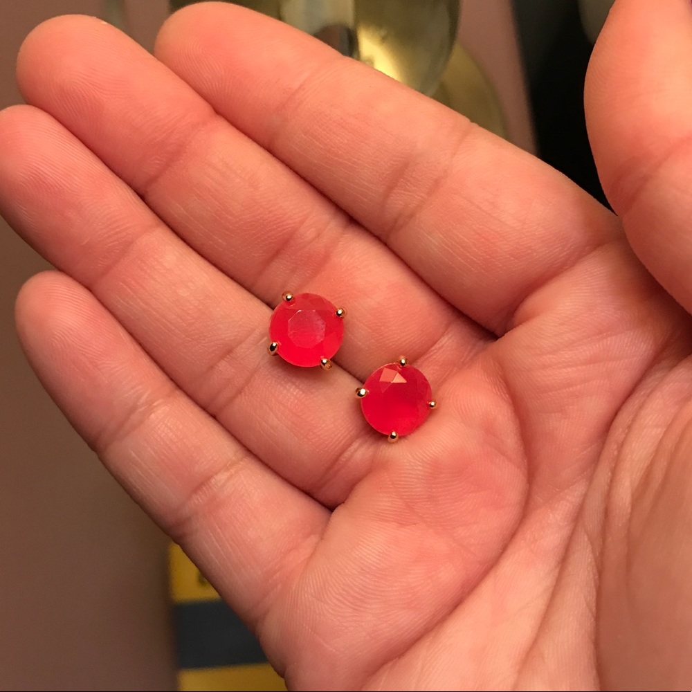 Kate spade earrings - bright pink