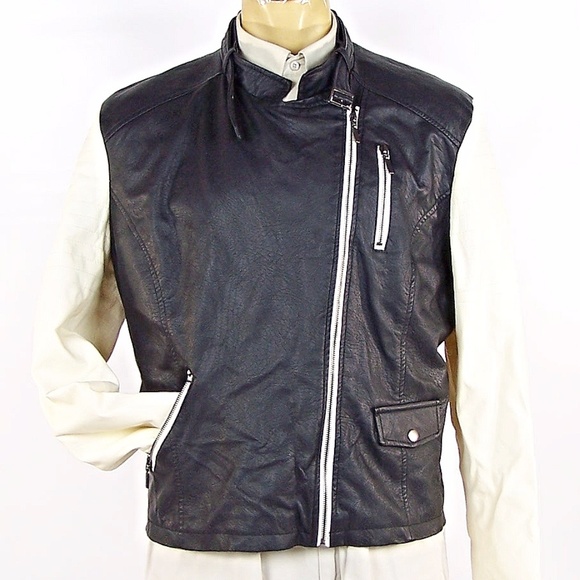 YOKI Women 3X Faux Leather Motorcycle Style Jacket - Picture 2 of 8