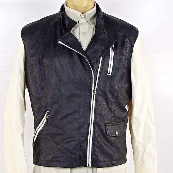 YOKI Women 3X Faux Leather Motorcycle Style Jacket - Picture 3 of 8