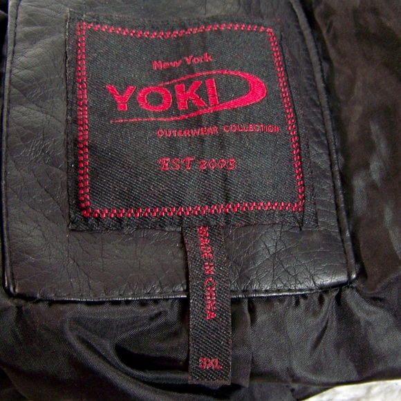 YOKI Women 3X Faux Leather Motorcycle Style Jacket - Picture 8 of 8