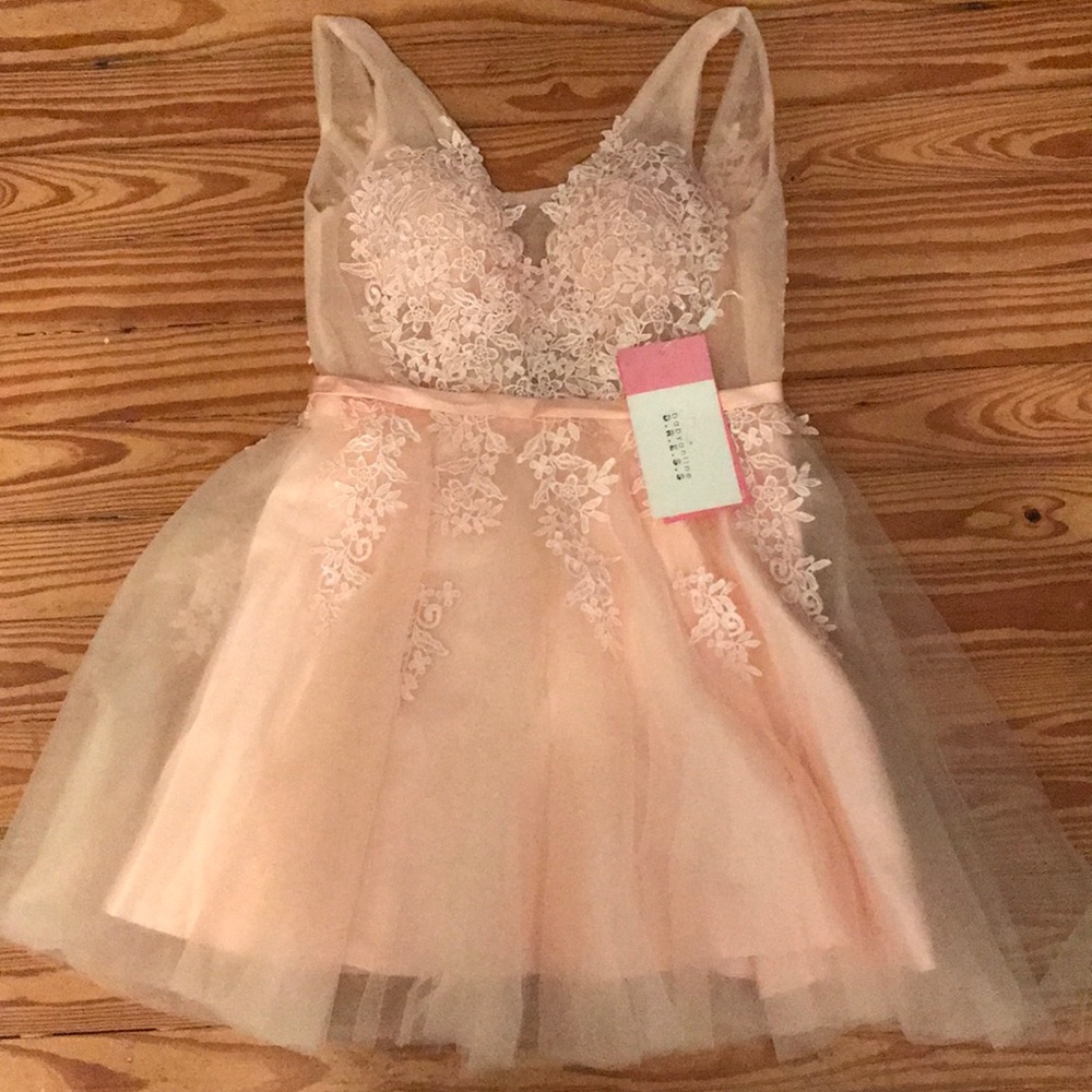 Pink party dress