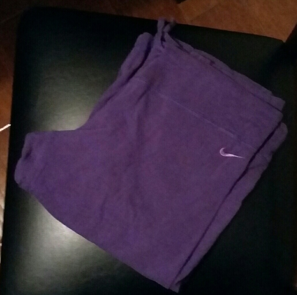 Nike Purple Womens Drawstring Pants