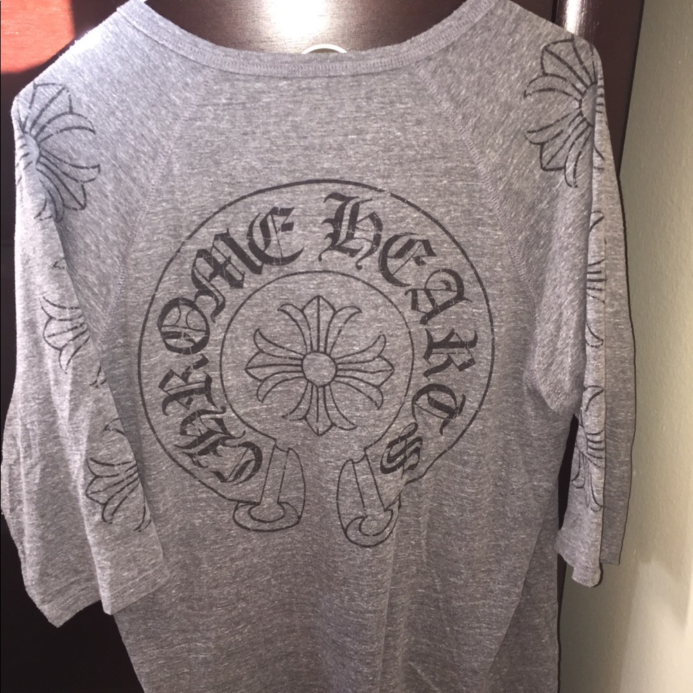 Chrome Hearts 3/4 Sleeve Henley Shirt - Picture 7 of 8