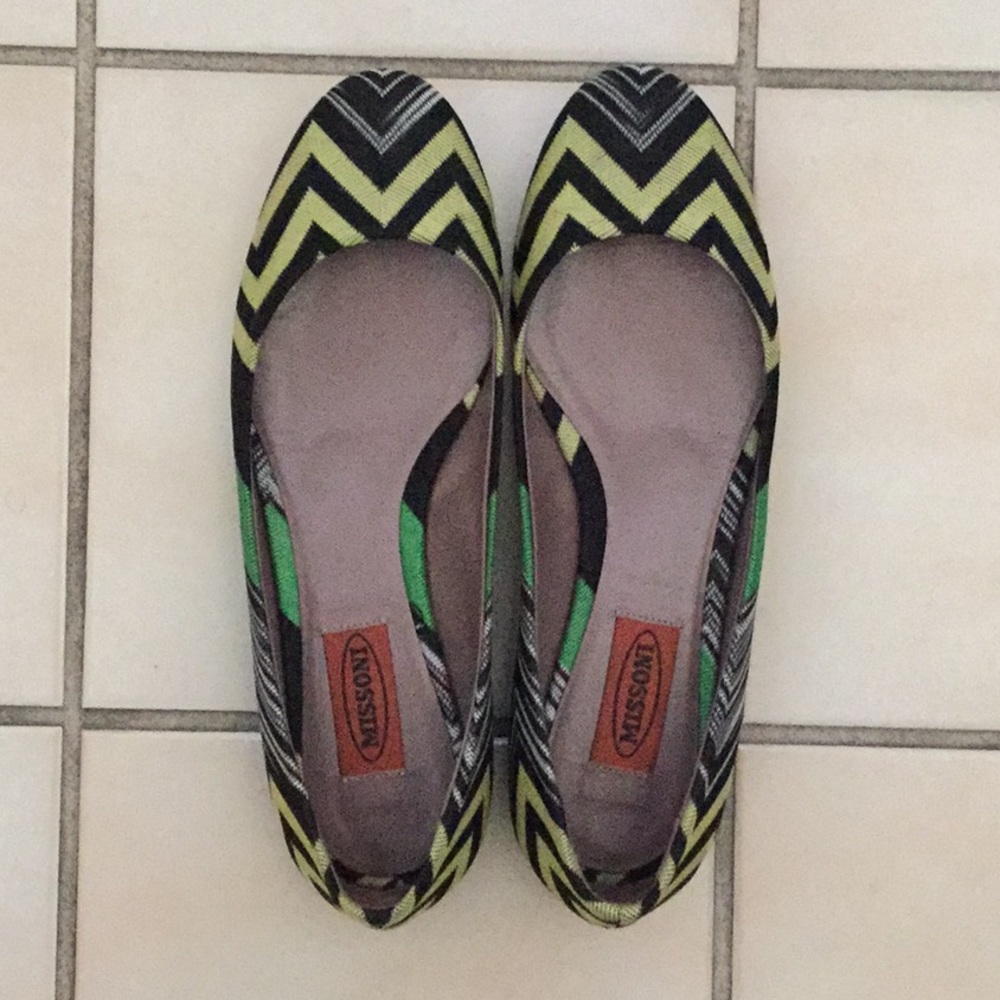 Missoni authentic zig zag ballet flats
